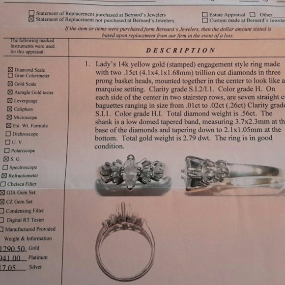 Lady's 14K Yellow Gold Engagement Style Ring - Picture 3 of 8